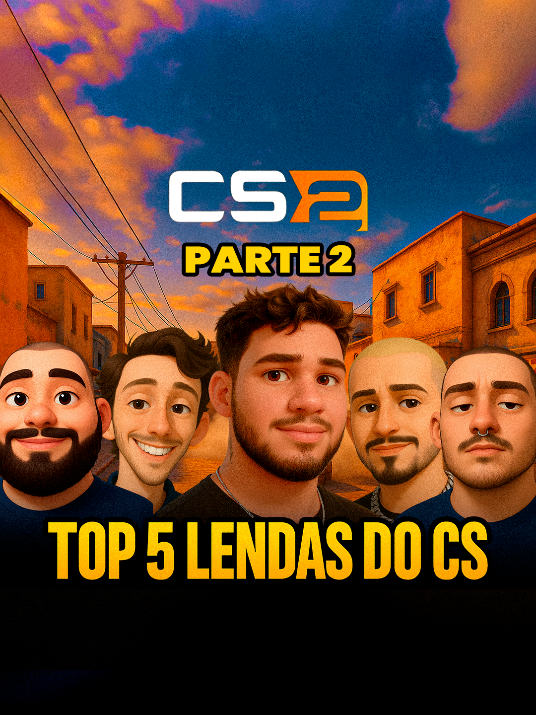 TOP 5 LENDAS CS 2 SQN HAHAHA #GAME #CS2 #streamer