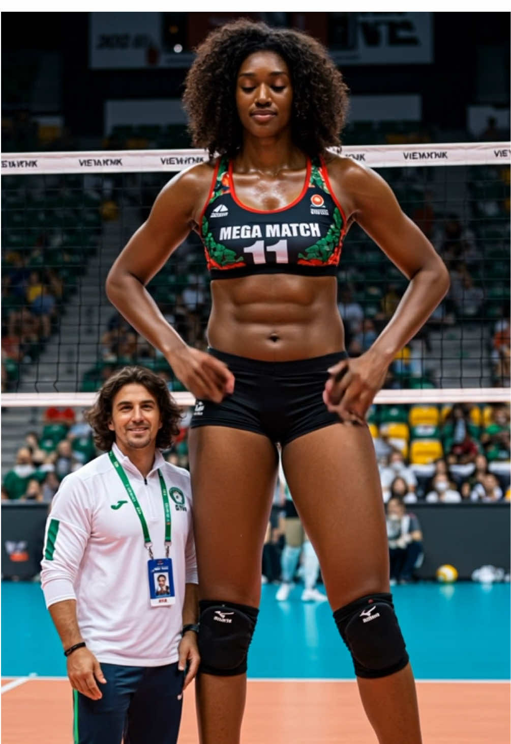 Tallest Woman 10ft Volleyball Player😍😍🤯😱#shorts #volleyball #tallwoman #tallgifriend #hug #4you #fyp #volleyball #tallgirl #volleyballplayer #foryoupage #tallathlete #womensvolleyball #fypp #4yp #sports #viral #volleyballgirls #tallqueen #sportstiktok