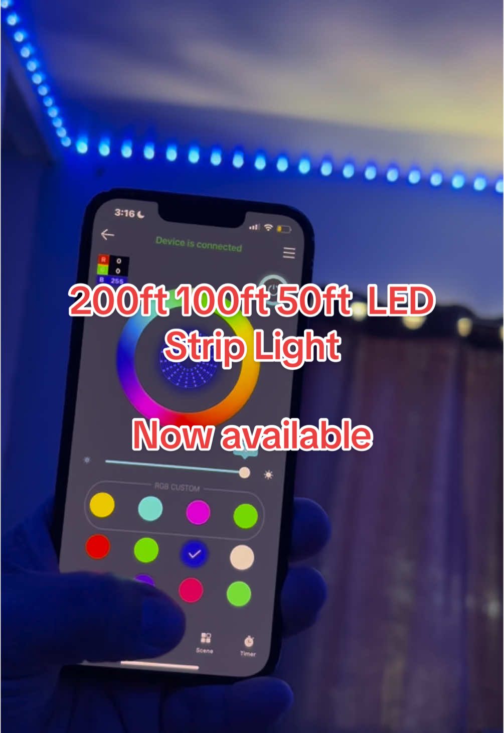 200ft 100ft 50ft  LED Strip Light  #led #ledlights #ledlight #musica 