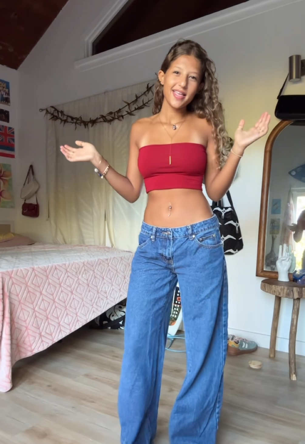 😜 #fyp #girl #pretty #life #red #dance #beauty 