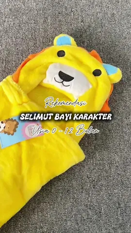 Selimut bayi karakter super lucu ☺️ #selimutbayi #selimutkarakter #perlengkapanbayi 