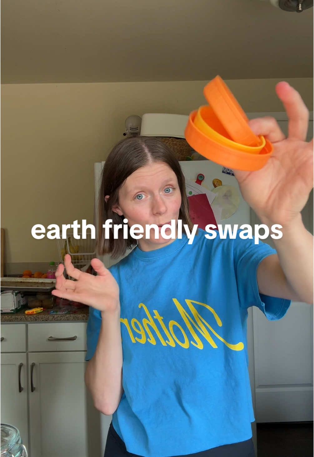 62% of people feel climate anxiety on the regular! Here are a few things you can slowly swap in to help the planet, decrease paper/plastic consumption and are super easy!  1. Use what you have! Repurpose jars from food, move baskets from one play to another, downgrade old washcloths for rags in the kitchen, etc etc!  2. Use low waste cleaning products. We love @Blueland! Also cleaning concentrates like Dr Bronner are great options.  3. Reusable jar lids for thrifted mason jars/food jars  4. Decrease paper towel use with rags/swedish dishcloths!  5. @Stasher !!! In 2025 why are we buying ziplock bags?!??  6. Power laundry detergent/sheet detergent! I love @Tru Earth USA and Country Fresh! And the packaging is recyclable!  It all makes a difference and together we can make a impact! #momlife #momtok #secondhand #thrift #ecoliving #Sustainability #sustainable #eco #EcoFriendly #sustainableliving #sustainableswaps #ecofriendlyproducts ##earth