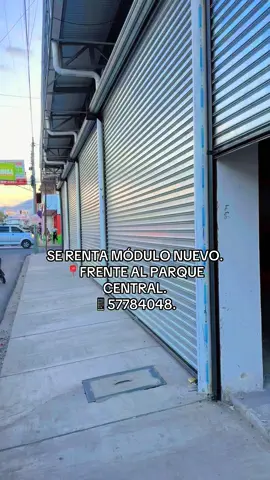 SE RENTA MÓDULO NUEVO.  📍EXCELENTE UBICACIÓN. FRENTE AL PARQUE CENTRAL, ESTELI.  Para mayor información📱57784048. ✅Farmacias cerca.  ✅Comercios. 