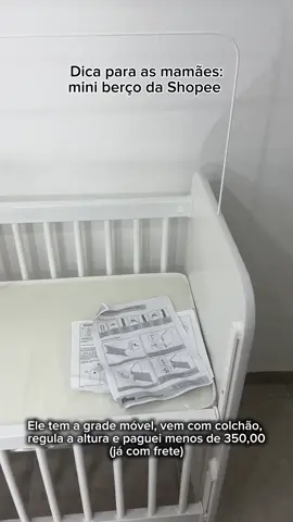 Simplesmente APAIXONADA na minha escolha pro quartinho do meu baby! 🥰 #foryoupage #for #fouryou #gestacao #dicamaternidade #dicaparamamaes #miniberco 