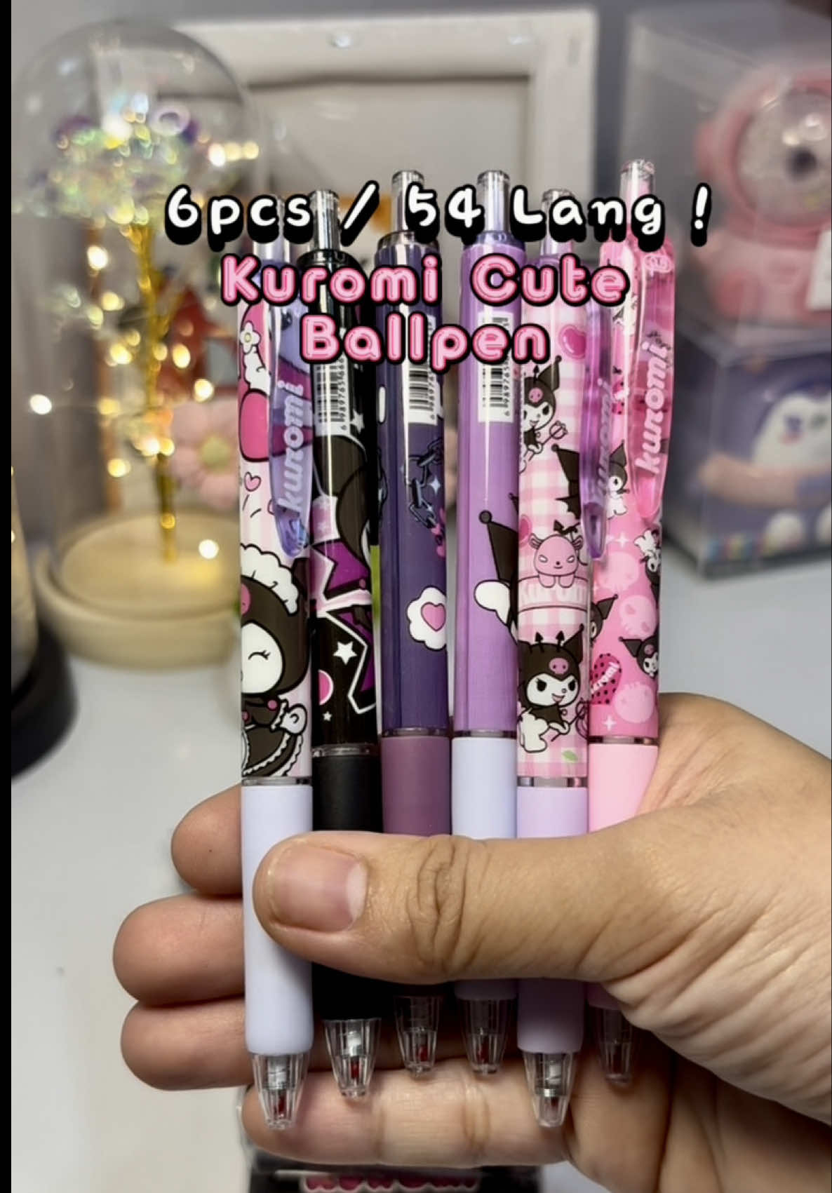 kubg may mga kids kayo na mahilig sa kuromi mga mii, bulhan nyo ng ganitong kuromi ballpen , para mas sipagin pumasok sa school !  #ballpen #pen #kuromiballpen #kuromiballpenset #cuteballpen #kuromi #fyp 