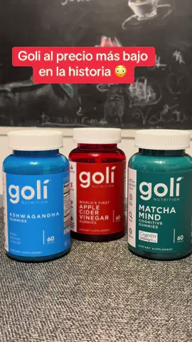 El precio ms bajo que he visto 😳😳😳 #goli #ashwagandha #applecidervinegar #matchamind #gummies 