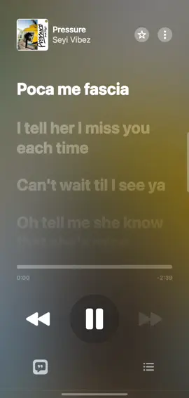 Pressure 🥰😊🎶.... Poca me Fascia #fyp #viral #nsnv #seyivibez @Seyi Vibez 