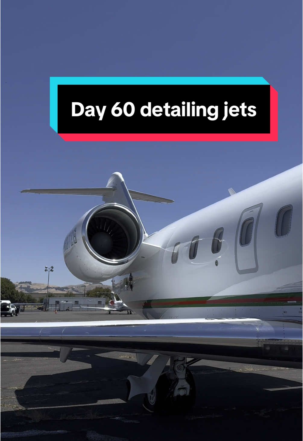 Day 60 of detailing jets until I can buy my own.  Want to know how to get aircraft detailing clients? Hit the link in my bio and use the code UDETAILERS25 #detailing #aviation #aircraftdetailing 