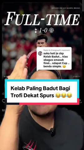 Replying to @OrangLaut Kelab Paling Badut Bagi Trofi Dekat Spurs 😂😂😂 #manchesterunitedvstottenham #manchesterunited #tottenhamhotspur #spurs #europa #angepostecoglou #sonheungmin #shouldbeme 
