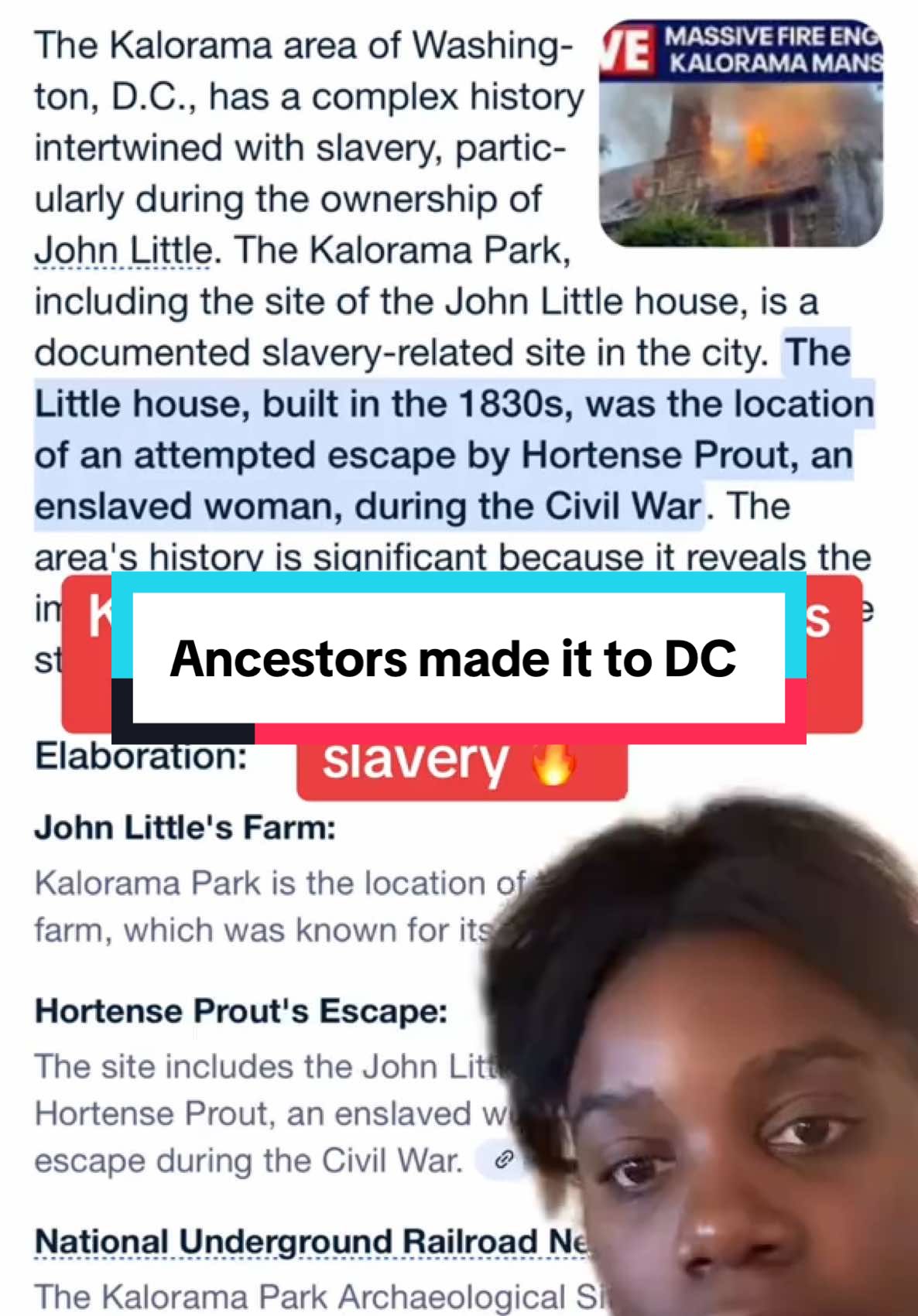 YALLLLLLL THE ANCESTORS DONE MADE IT TO DC !!!  #greenscreen #creatorsearchinsights #ancestry #ancestors #slaveryhistory #slaveryfacts #museum #kalorama #washingtondc #plantations #plantation #History #johnlittle #nottawayplantation #neworleans #northcarolinacheck 