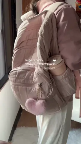 I just found the perfect school backpack that has lots of compartments & fits even 15 inch laptop!! 🤗🎀💕 #bagsmart #backpack #bag #schoolbag #studentbag #backtoschool #waterproofbag #largecapacitybackpack #bagsmart 