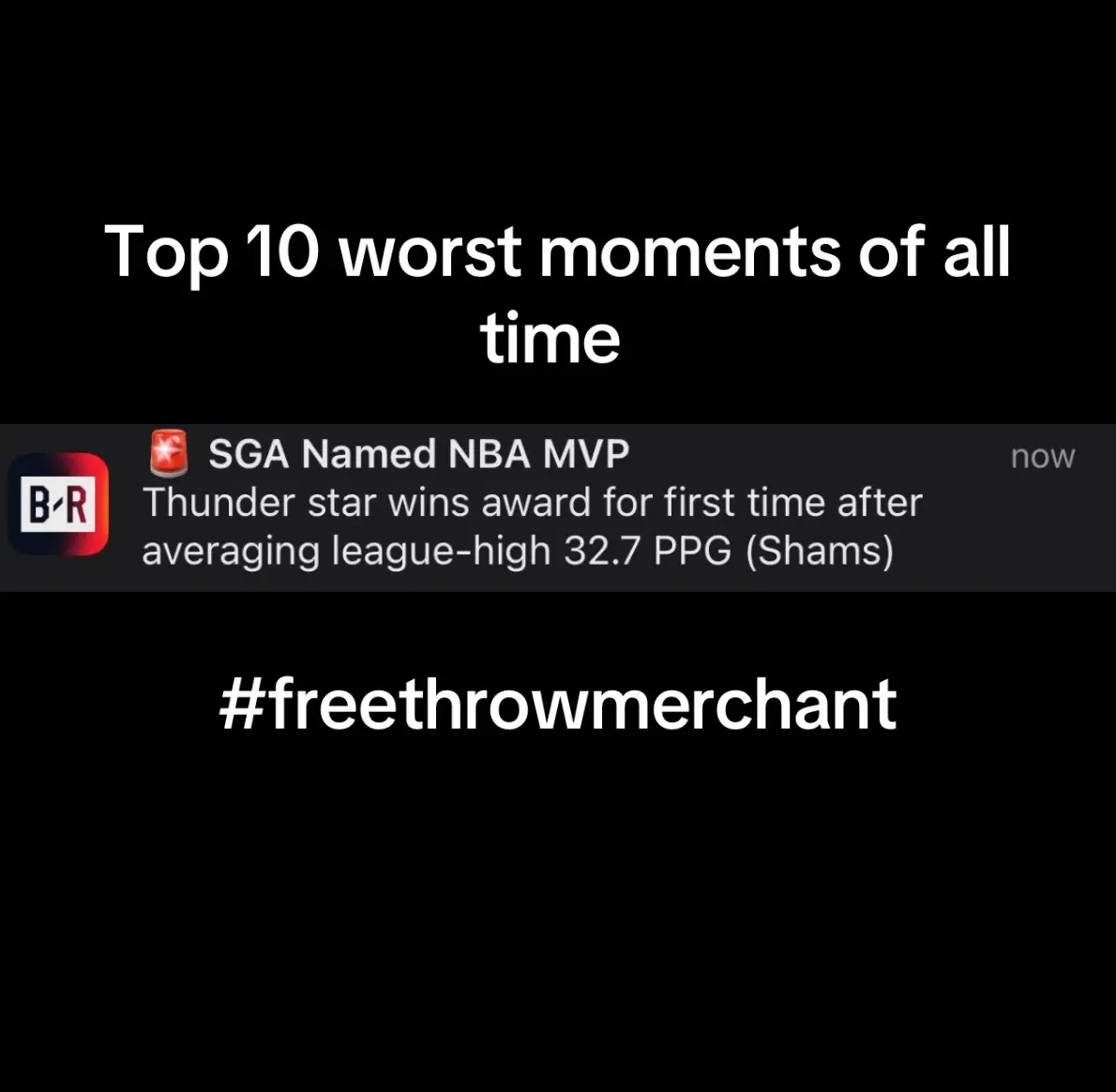 I heavily dislike SGA #sga #mvps #NBA #nbamvp #okcthunder #freethrowmerchant 