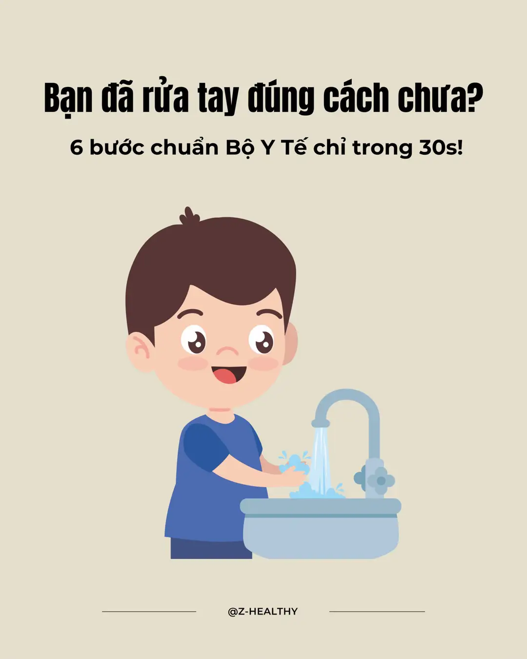 6 Bước rửa tay chuẩn Bộ Y tế, cùng nhau thực hiện từ bây giờ nhé ❤️🇻🇳 #phongchongcovid #6buocruamatdungcach #genzhealthy  