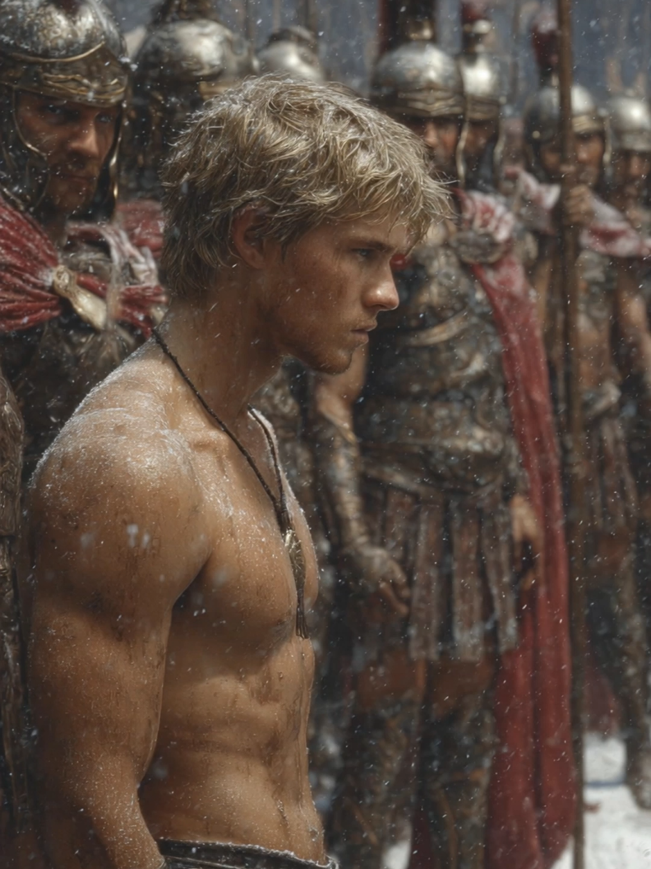 A young Spartan faces an initiation in the freezing cold. I heard a leader say 