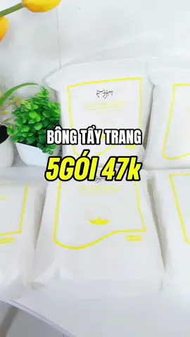 COMBO 5GÓI BÔNG TẨY TRANG 47K 😱😱SĂN LIỀN MẤY CHỊ ƠI #xuhuong #bongtaytrang #goclamdep #menne #tiktok 