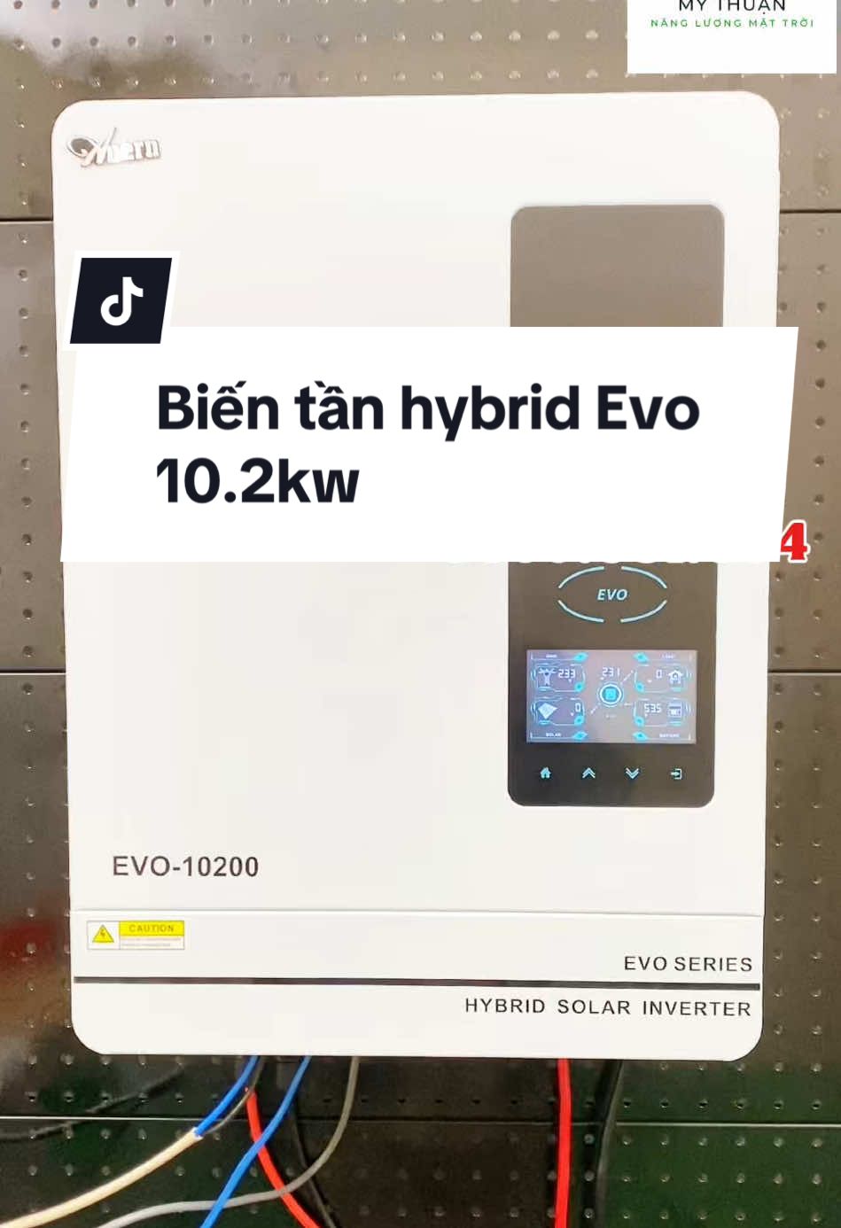 Biến tần inverter hybrid 10.2kw Evo chính hãng #bientan #inverterhybrid #bientannangluongmattroi 