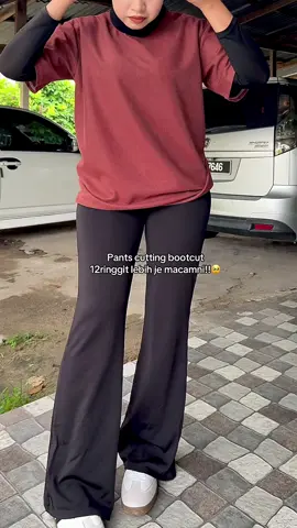 Tikah pakai L 65kg 160cm Sumpah menyesal beli sehelai😭#bootcutpants #bootcutmurah #seluarmurah #seluarbootcut #seluarslack 