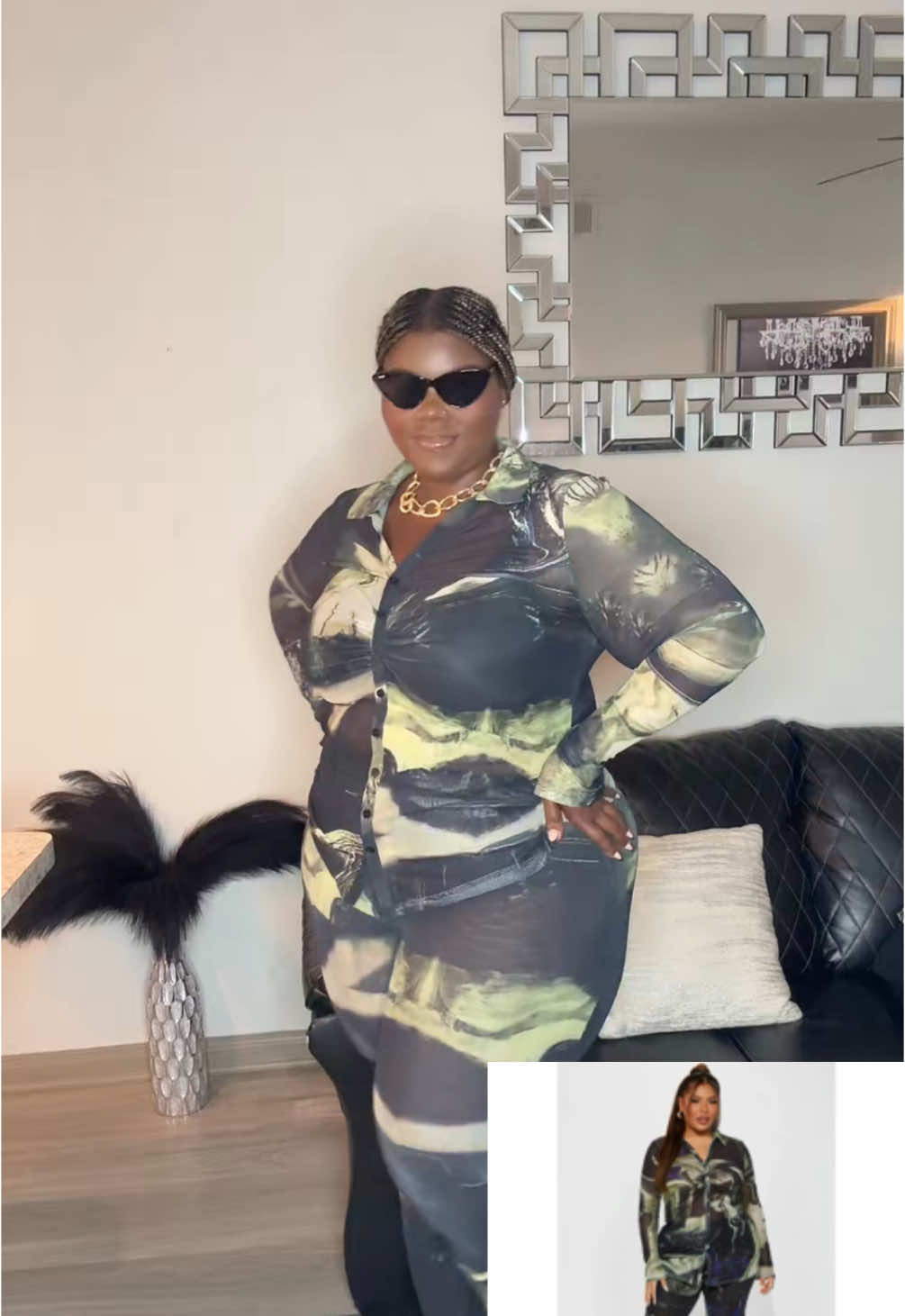 Another TikTok shop find! It’s a 2 piece set, very cute. It’s a mesh fabric so it is slightly see through, so proceed with caution ⚠️ 💕 #plussizefashion #OOTD #curvyfashion #ootdinspiration #fashiontiktok #plussize #ootdfashion #tiktokshop #fashionnova 