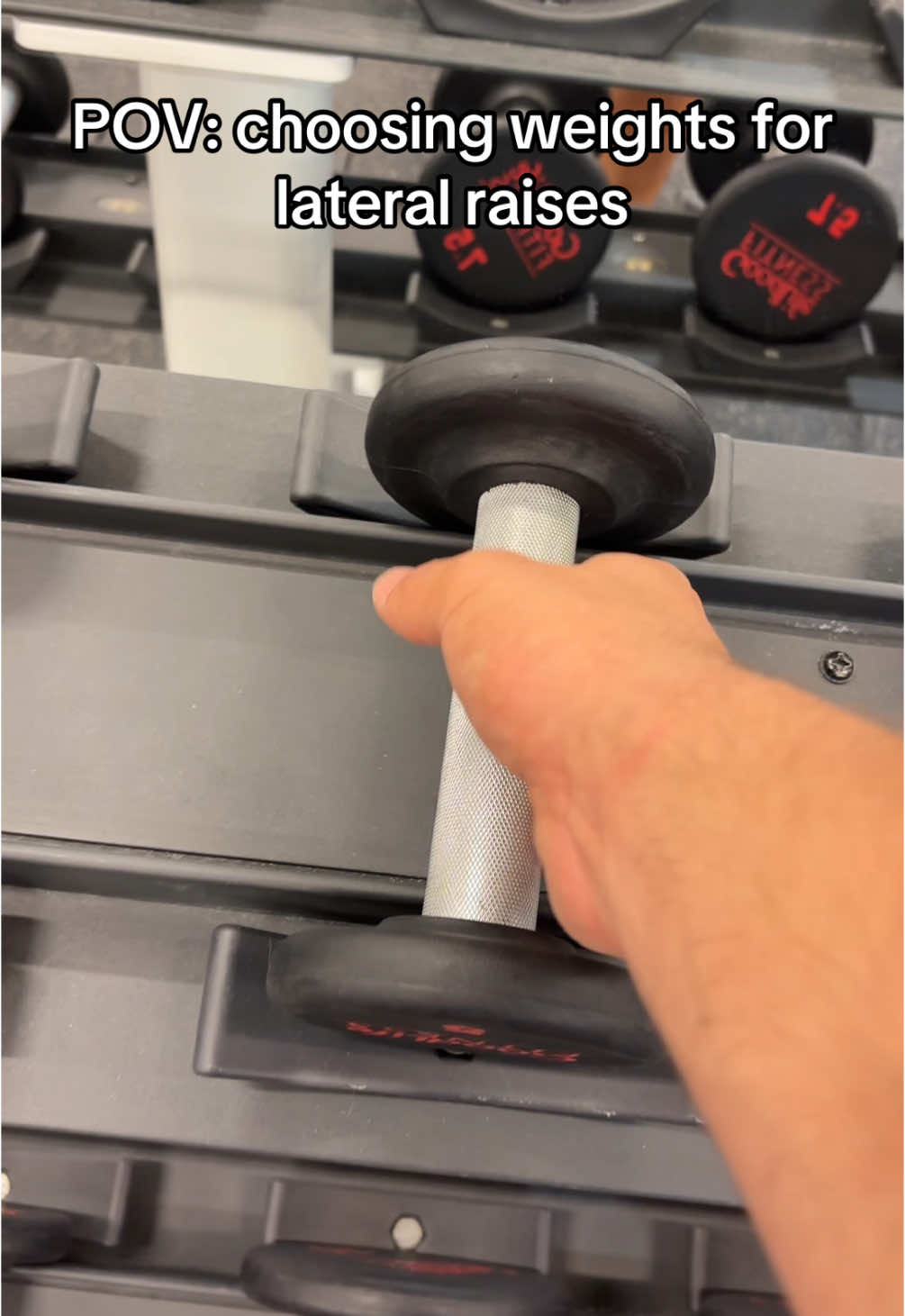 Lateral raises are so humbling #gym #GymTok #gymhumor #foryou #fyp 