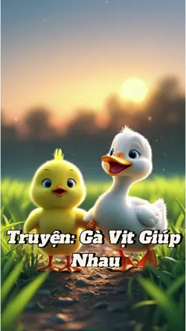 Câu truyện: Gà vịt giúp nhau #LearnOnTikTok #thotruyenmamnon #thotruyenAI #KNSAI #SángTạoGiảngDạy #CôngNghệAI 