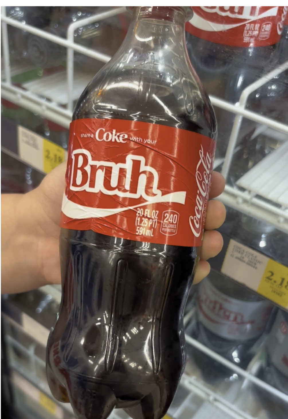 Share a Coke with your Bruh #coke #cocacola #bruh #shareacoke #fypシ゚viral 