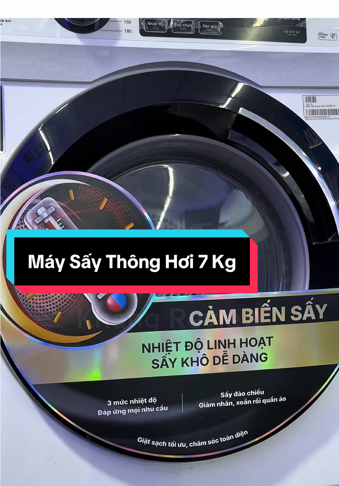 _Máy Sấy Thông Hơi Aqua 7 Kg AQH-V700F #maysay #maysayquanao #aqua #maysayaqua #maysayquanaoaqua #fast_k95review #maysaygiare 