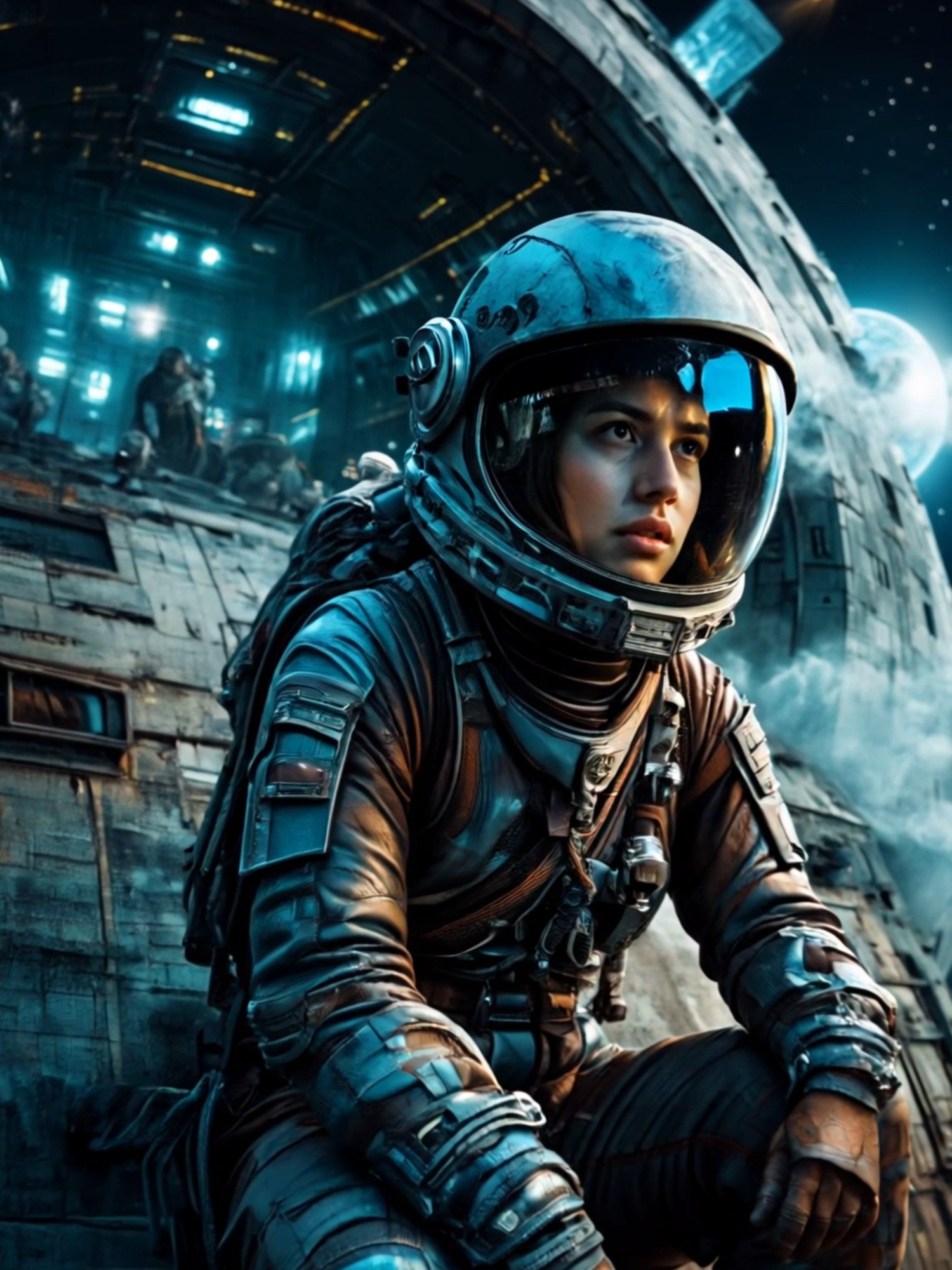 Break in Space #astronaut #space #fyp #foruyou #woman #fantasy #forupage #tiktokviral #loveyourself #ai '#aiart #explore #viralvideos