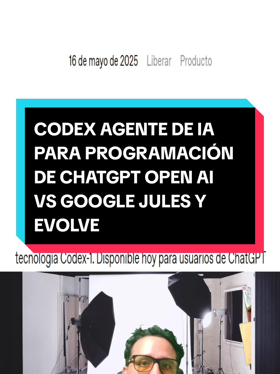 CHATGPT CODEX el AGENTE DE IA ESPECIALIZADO EN CODIFICACIÓN DE Open AI, ahora tiene como rival a Google JULES, un agente de IA de código, y además ALFA EVOLVE un agente de IA que se mejora autónomamente  #IA #Google #coding #vibecoding #programacion #Chatgpt #Codex #openAI #OpenAIcodex #jules #GoogleJules #estudiantes #docentes #tiktokedu #techtok 