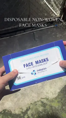The face mask I trust! Disposable Non-Woven Face Masks by Indoplas 3ply with earloop #facemask #disposablefacemask #indoplas 