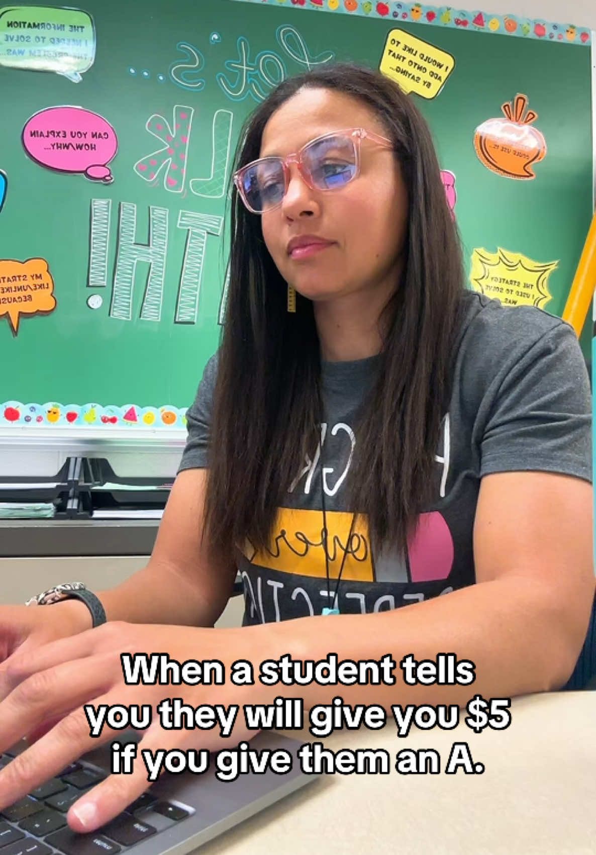 😂 The things kids are willing to bargain for a couple extra points in the gradebook. It never works but hey I appreciate the effort and thought. Maybe if they would have put some thought and effort into their work we wouldn’t be in this situation… #justsaying 😉 #M#MathTeacherH#HighSchoolM#MathematicsM#MathsT#TeacherProblemsT#TeacherLifeM#MathIsFunTeachingIsFun