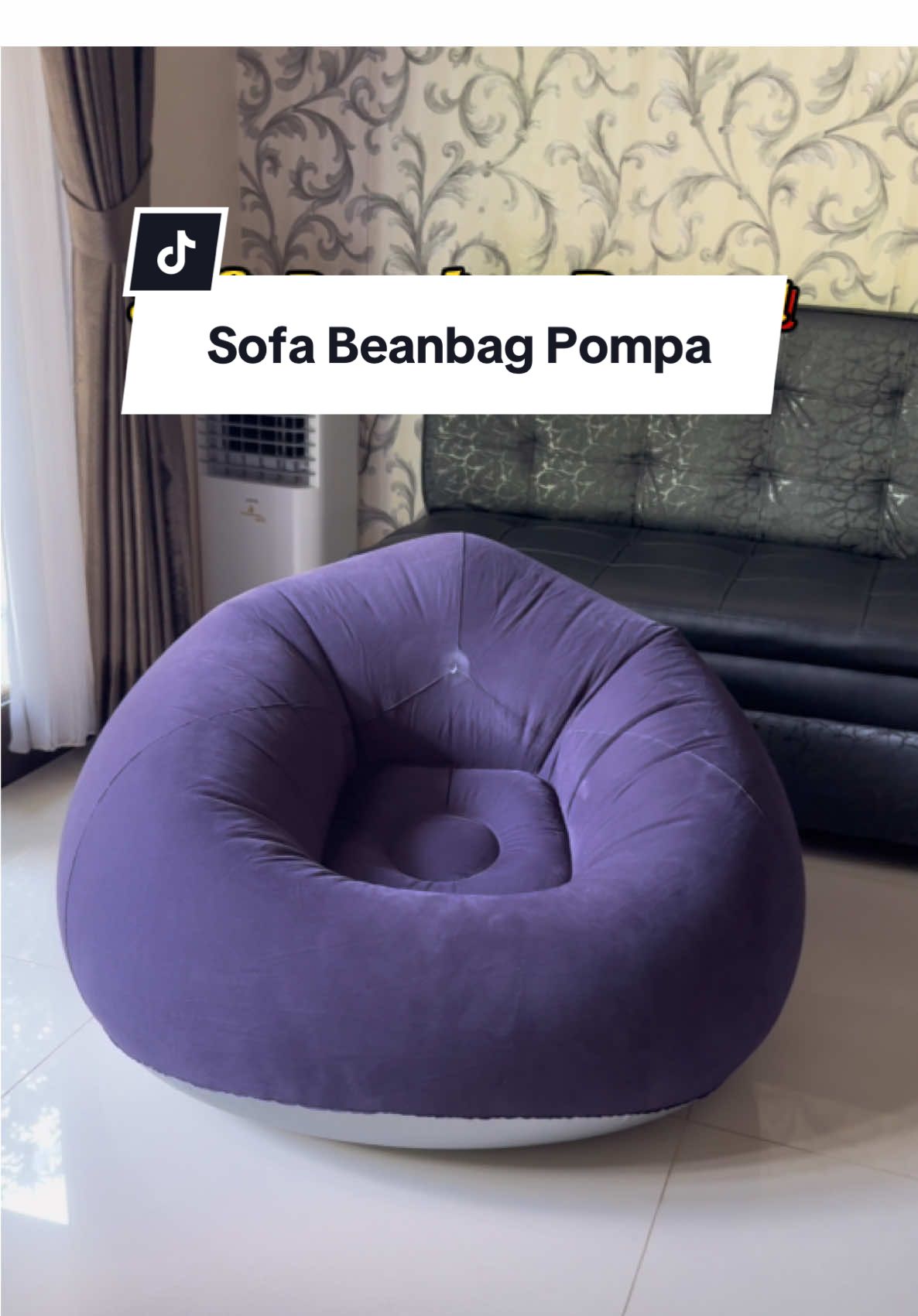 Sofa beanbag pompa, sofa angin estetik #cuantanpabatas #sofabeanbag #sofaangin #sofapompa #kursibeanbag #sofasantai #kursisantai 