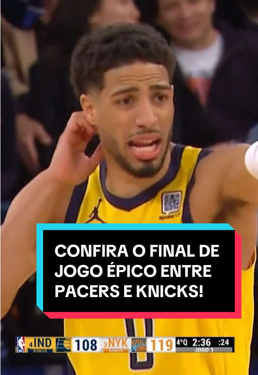 CONFIRA COMO FOI A VIRADA INSANA DOS PACERS!  #NBA #basquete #tiktokesportes #knicks #nbaplayoffs #pacers #tyresehaliburton