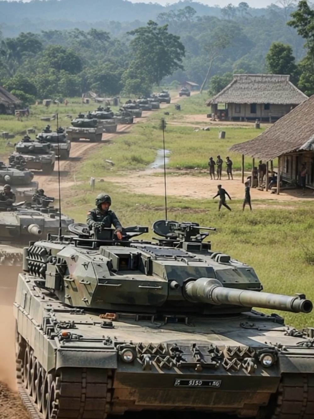 Tank Leopard RI #indonesia🇮🇩 #fypage #tniindonesia #mainbattletank #tankleopard #vibes #militaryvibes 