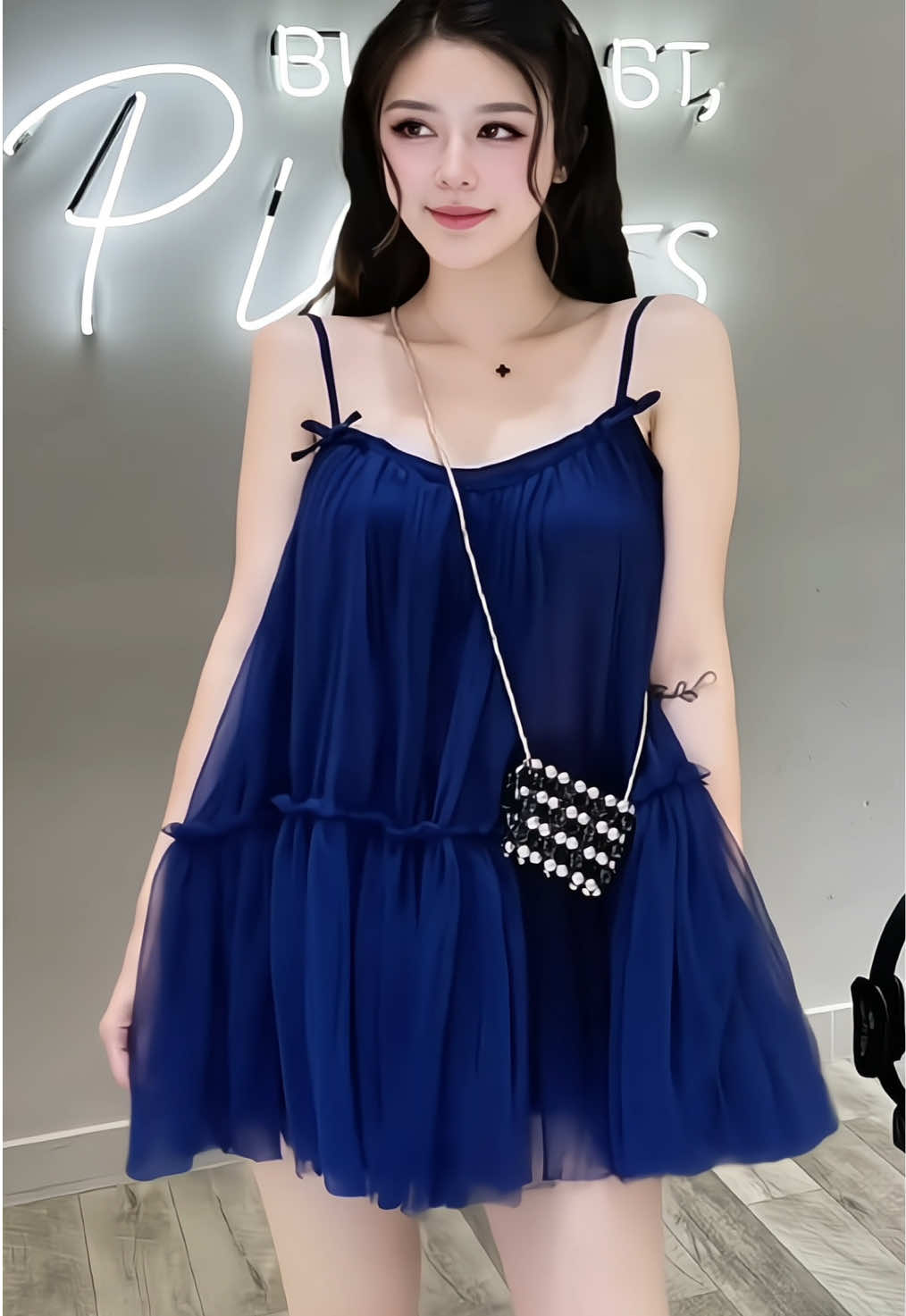 [Tặng Quần bảo hộ ] Áo zen lưới 2 dây dáng baby doll mềm mại - bồng bềnh 2 lớp mặc mùa hè cho chị em nữ #xuhuong #thoitrangnu #viral #fashion #sanphamxuhuong #hottrend #thinhhanh #tiepthilienket #tiktokshop #vaybabydoll #vayxinh #aobabydoll 