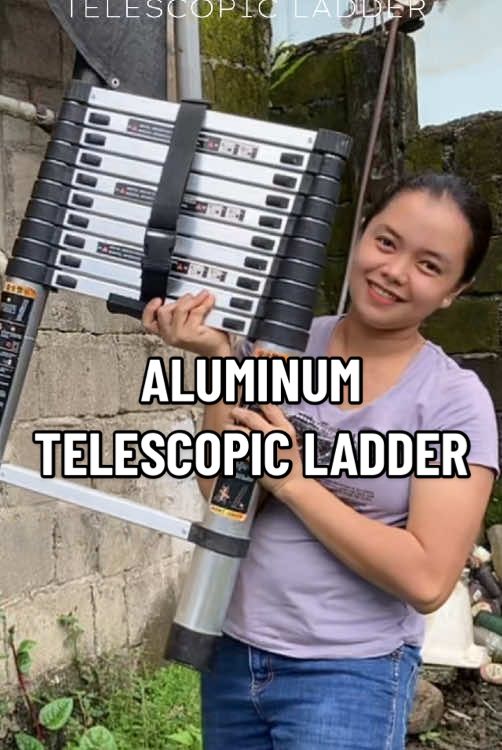 Kung naghahanap nga kayo ng Ganitong Hagdanan Ito na yung e check out ninyo mga bossing 😎 #aluminumtelescopicladder #telescopicladder #ladder #ladders #fyp 