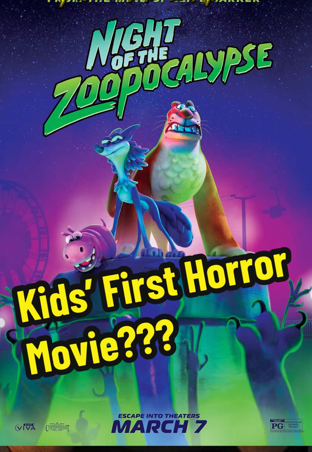 Clive Barker made a horror movie for kids?! Night of the Zoopocalypse is spooky, silly, and totally family-friendly. Horror fans—this one's a sleeper hit. Would you watch horror with your kids? #horrorfans #horrormovie #animatedhorror #clivebarker #familyfriendlyhorror #horrormovierecommendation #nightofthezoopocalypse #horrorkids #underratedmovies #halloweenmovies #spookyseason #zootopiahorror #kidshorror #gatewayhorror 