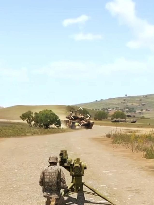 Soldier Fire 🔥 Tow Missile To Destroyed Tank In Arma 3 #arma3 #arma3milsim #arma3game #military #army 
