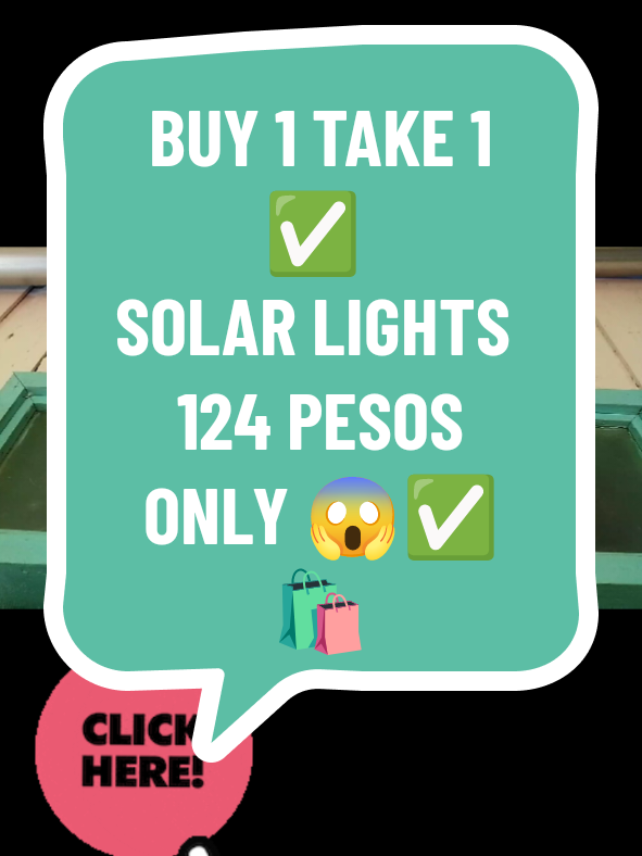 BUY 1 TAKE 1 ✅ SOLAR LIGHTS AFFORDABLE FOR 124 PESOS ONLY 😱✅🛍️  #buy1take1 #solarlights #creatorsearchinsights #fypシ゚ #solar 