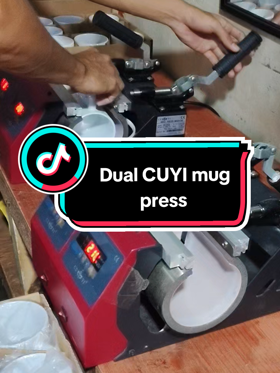 Dual CUYI mug press machine #mugsprinting  #printingbusiness  #fyppppppppppppppppppppppp 