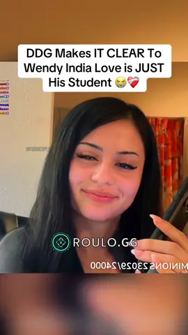 DDG Makes IT CLEAR To Wendy India Love is JUST His Student 😭❤️‍🩹#wendyortiz #ddg #fyp #viral 