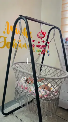 Perfect duyan for soothing naps and peaceful sleep of your baby 🥰#swing #duyan #duyanforbaby #babyneeds #firsttimemom 