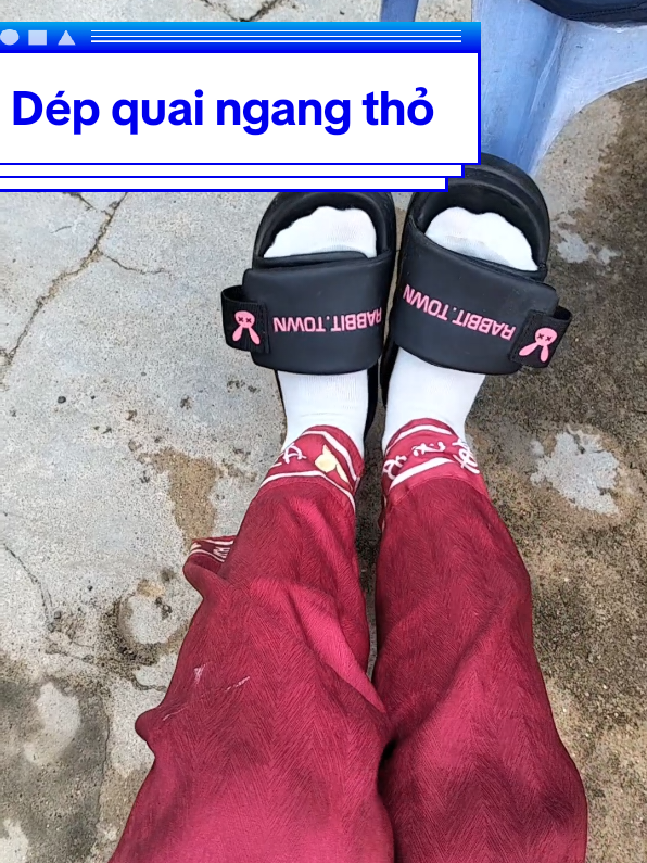 Dép quai ngang Rabbit xinh xắn 