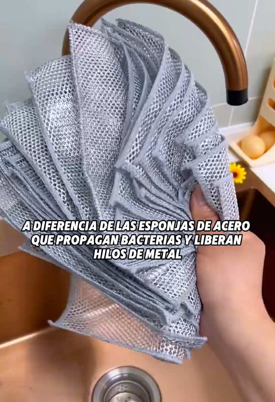 Trapo de seda plateada con fuerte capacidad de descontaminación #limpio#cocina#trapo#cloth#cleaning#tiktokmademebuyit#