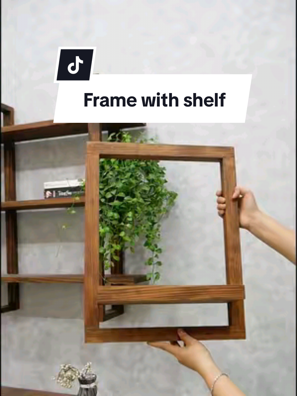 Frame with shelf #decor #decoration #pudiy #diyprojects #kegodecor #floatingshelf #plantshelf #shelf #woodworking #decoridea 
