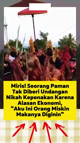 Viral! Seorang paman tiba-tiba datang ke pesta pernikahan keponakannya. Begitu melihat mempelai, ia langsung menangis tersedu. Ternyata, ia tidak diundang hanya karena alasan ekonomi. “Aku ini orang miskin, makanya diginiin,” ujarnya lirih. Momen ini langsung menyita perhatian warganet. #Viral #BeritaViral #FaktaViral #Pernikahan #MomenHaru #BeritaUnik #KisahNyata #Keluarga #Paman #Keponakan #SedihBanget #DramaKeluarga #BeritaHariIni #NetizenHeboh #IsuSosial #KisahViral #EmosiBanget #TangisHaru #RealitaHidup #OrangMiskin #KetimpanganSosial #UndanganPernikahan #FaktaMenyedihkan #HidupNyata #CeritaSedih #TrendingTopic #BeritaMenyentuh #MiskinItuBukanDosa #KeluargaToxic #ViralIndonesia