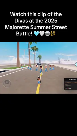 Fun clips from the Dancing Divas at the Street Battle! 🩵🤍#dance #majorette #divas #fyp #serving #roblox #berryavenue #roleplay 
