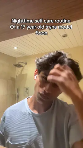Nighttime men’s self care routine #skincare #nighttimeroutine #xyzabc #fyppp #model 