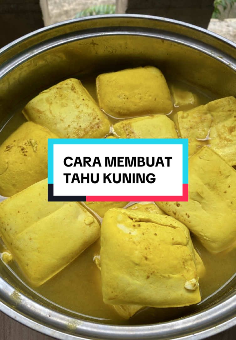 Kalau beli tahu kuning  harganya lebih mahal  dari tahu biasa bikin sendiri aja yuukk caranya gampang 😘 #tahukuning #caramembuattahukuning #olahantahu #resepmasakan 