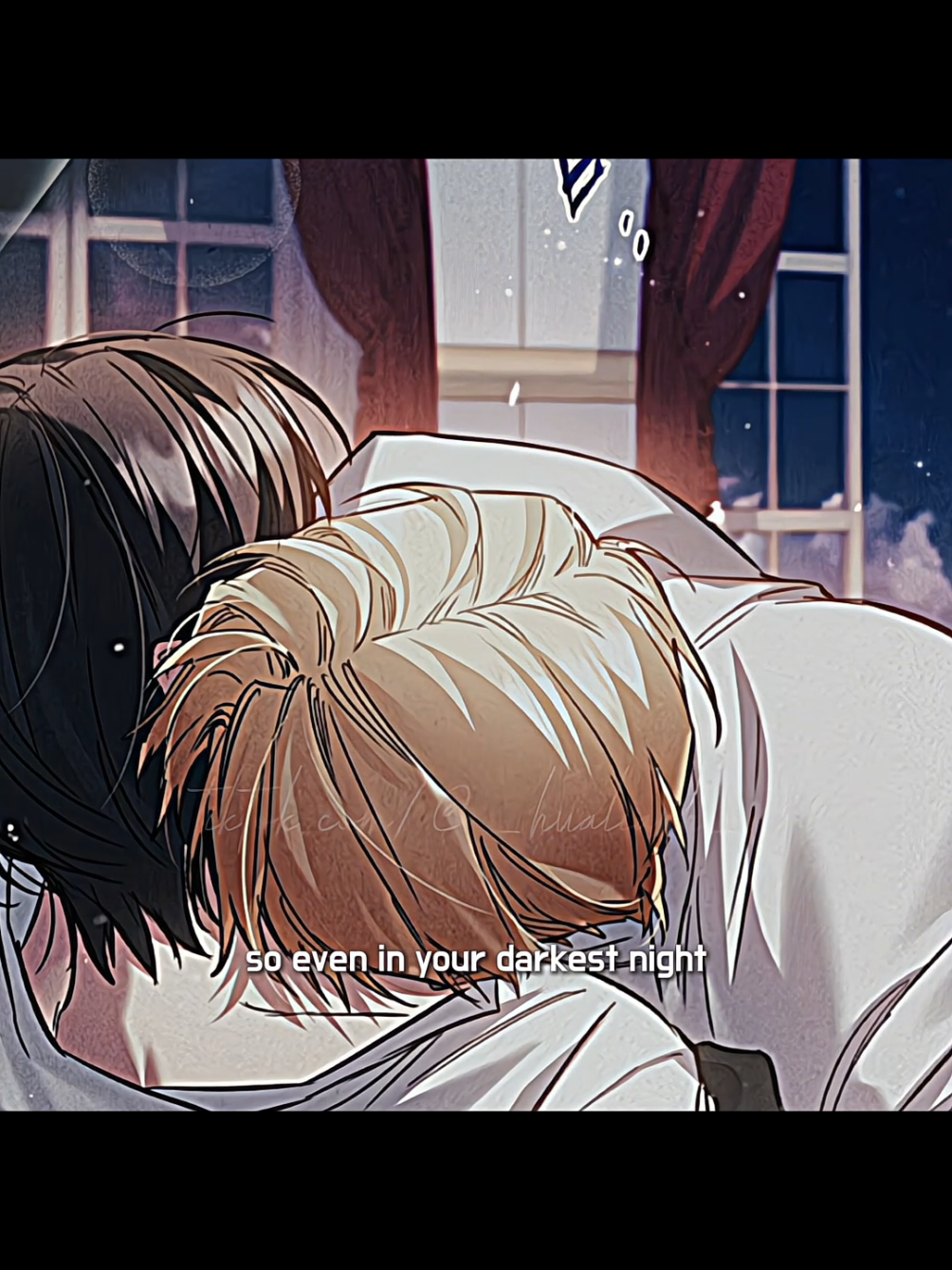 #turning터닝 Spoiler chapter 1258; Though it had never been spoken aloud, Yuder always sought out the sound of Kishiar’s heartbeat. No matter the situation, being held close and listening to it would calm him within moments. This time was no different. When Kishiar slightly adjusted his position to draw Yuder into his arms and let him rest his head comfortably against his chest, a long, deep breath eventually escaped from within his embrace. The breath of someone falling peacefully into sleep could be heard.  Kishiar smiled faintly and gently kissed the top of the sleeping figure's head. Just as Yuder found peace in the rhythm of Kishiar’s heartbeat, Kishiar, too, was able to quiet his mind, resting in the soothing warmth and steady breath of the one in his arms. // : Sound and poem written by @Iskra  #turning #터닝 #kishiarlaorr #yuderaile #kishiarxyuder #omegaverse #omegaversebl #ridibooksbl #ridibooks #blnovel #bl #blmanwha #blrecommendations #fyppppppppppppppppppppppp #fypage #fyp #poem 