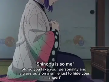 she's so relatable...(no hate) #fypage #kny #shinobukocho #shinobu 